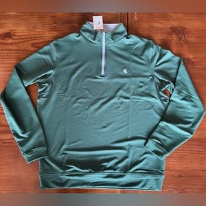 Peter Millar Men’s Michigan State Spartans 1/4 zip Pullover. NWT
